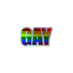 Gay Holographic Stickers