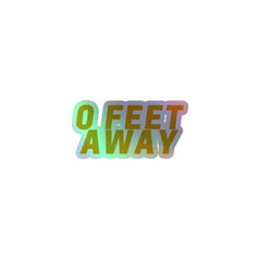 Zero Feet Away Grindr Holographic Stickers