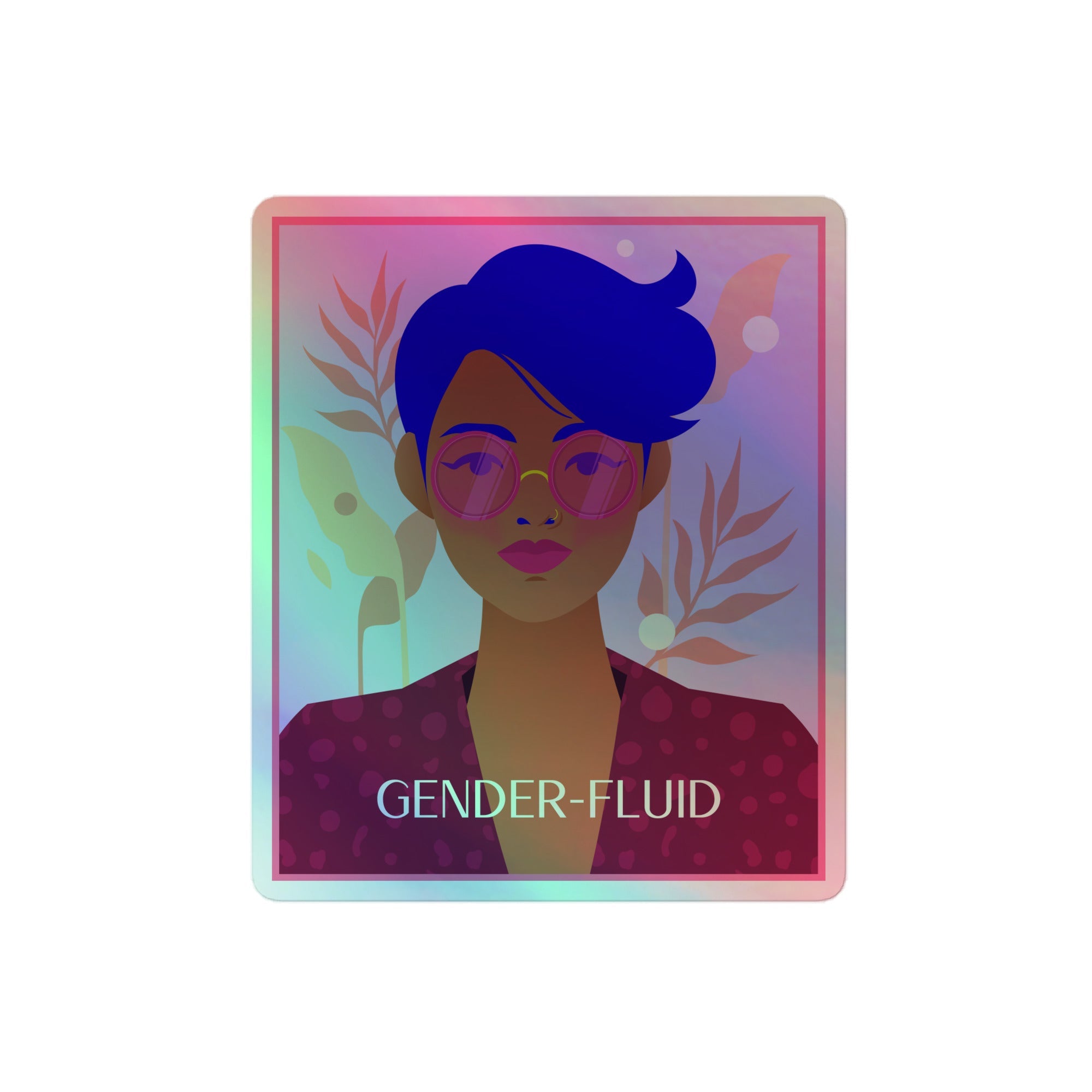 Gender-Fluid Holographic Stickers