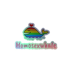 Homosexwhale Holographic Stickers