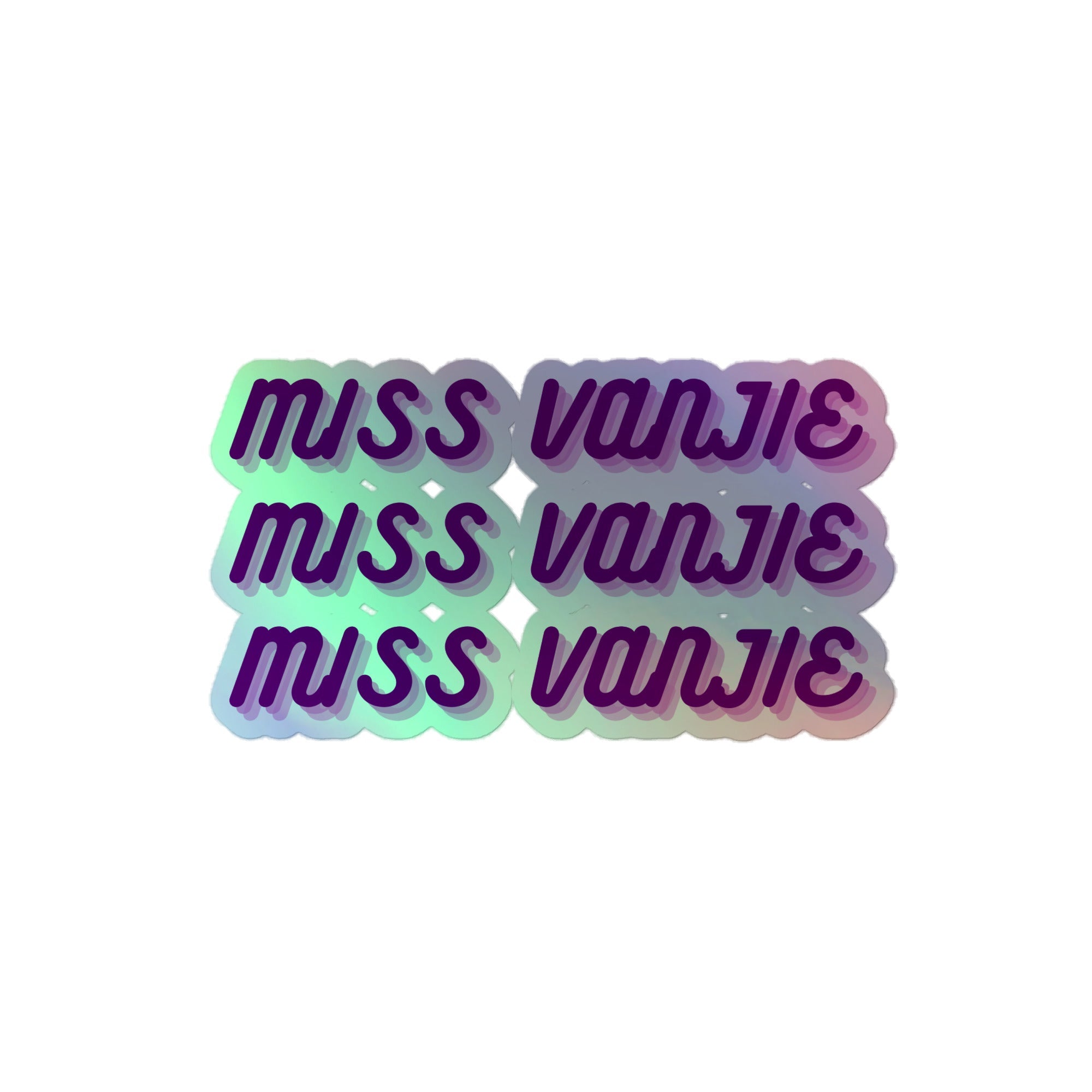 Miss Vanjie Holographic Stickers