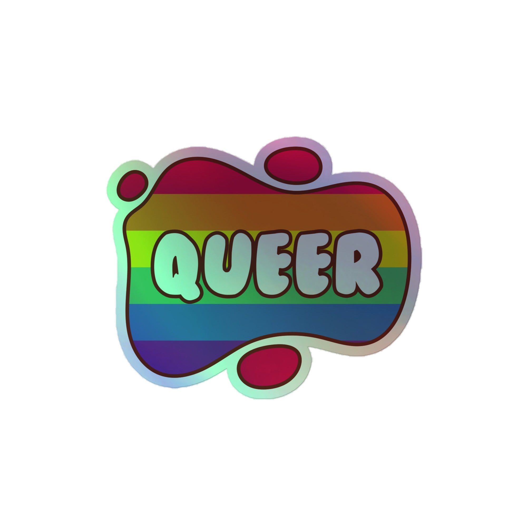 Queer Holographic Stickers
