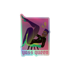 Yass Queen Holographic Stickers