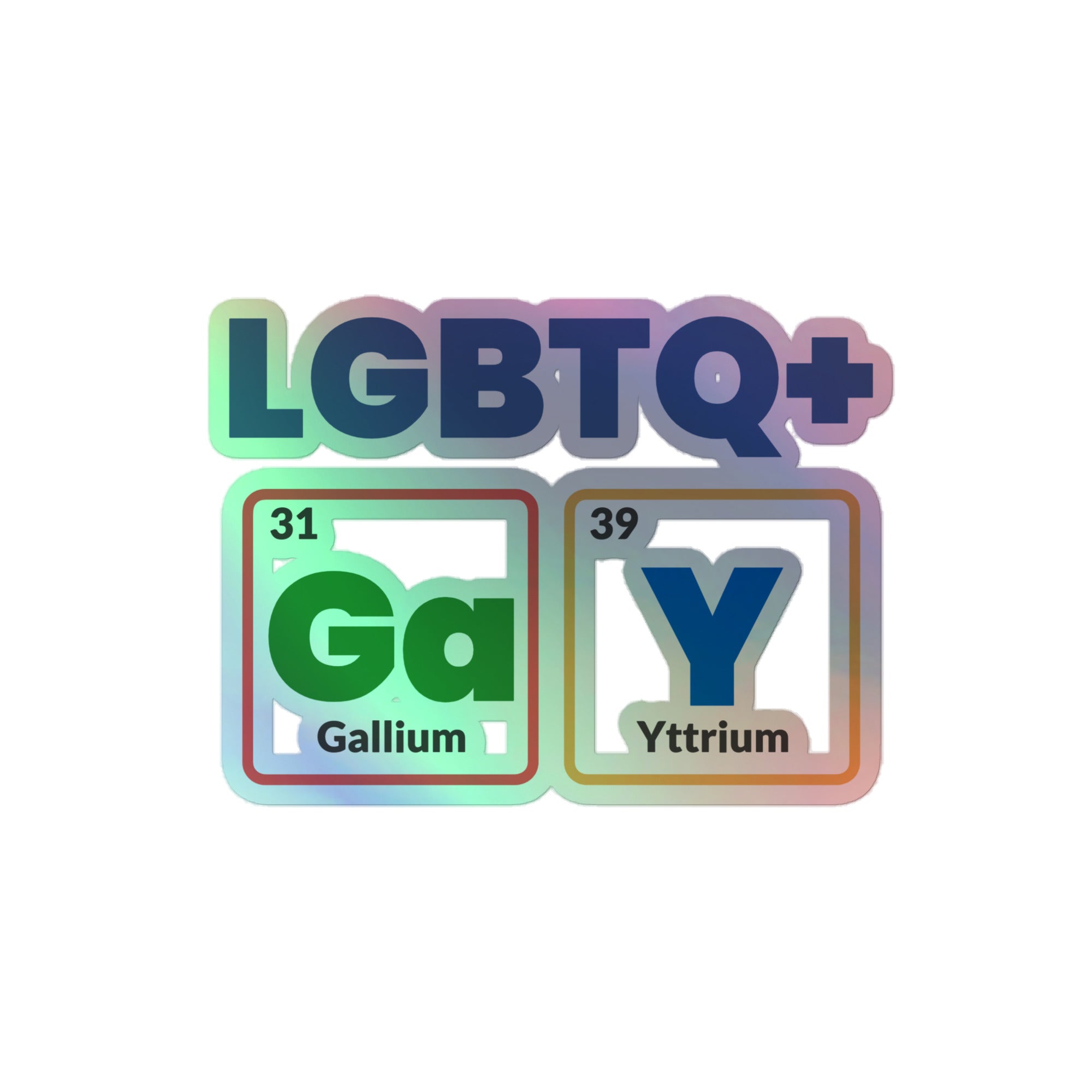 LGBTQ+ GaY Holographic Stickers
