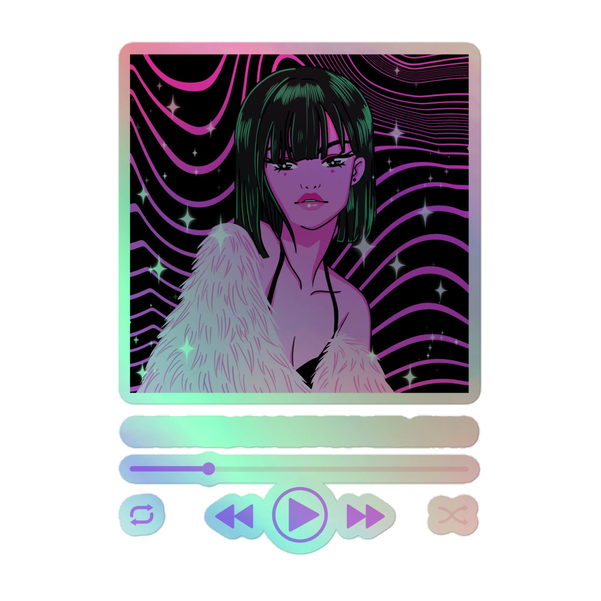 Guaranteed, I Can Blow Your Mind…Mwah! Holographic Stickers