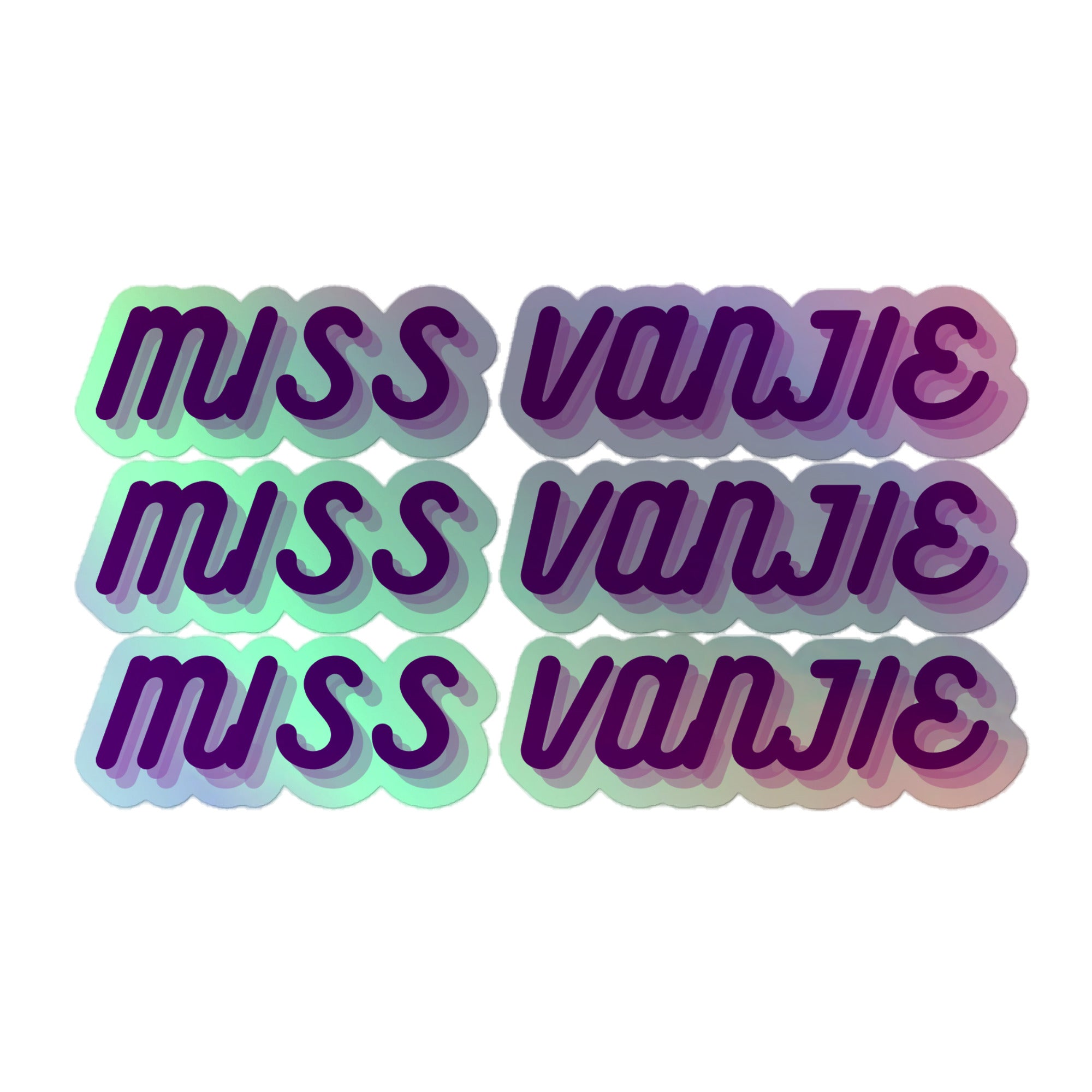 Miss Vanjie Holographic Stickers