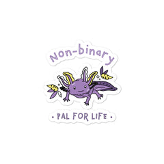 Non-Binary Pal For Life Bubble-Free Stickers