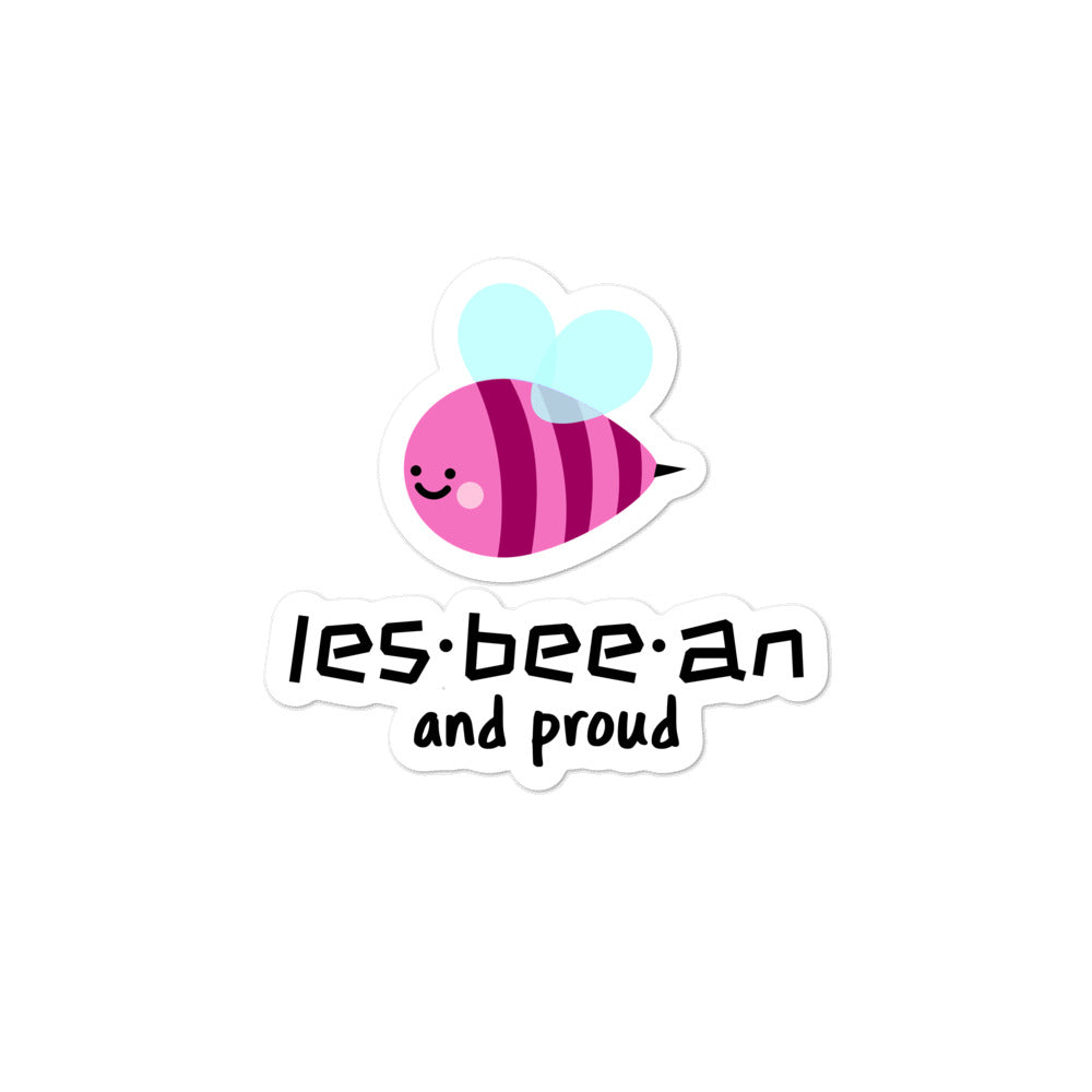 Les-Bee-An And Proud Bubble-Free Stickers