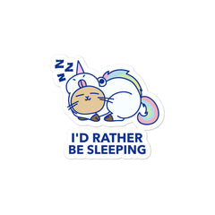 I'd Rather Be Sleeping Bubble-Free Stickers
