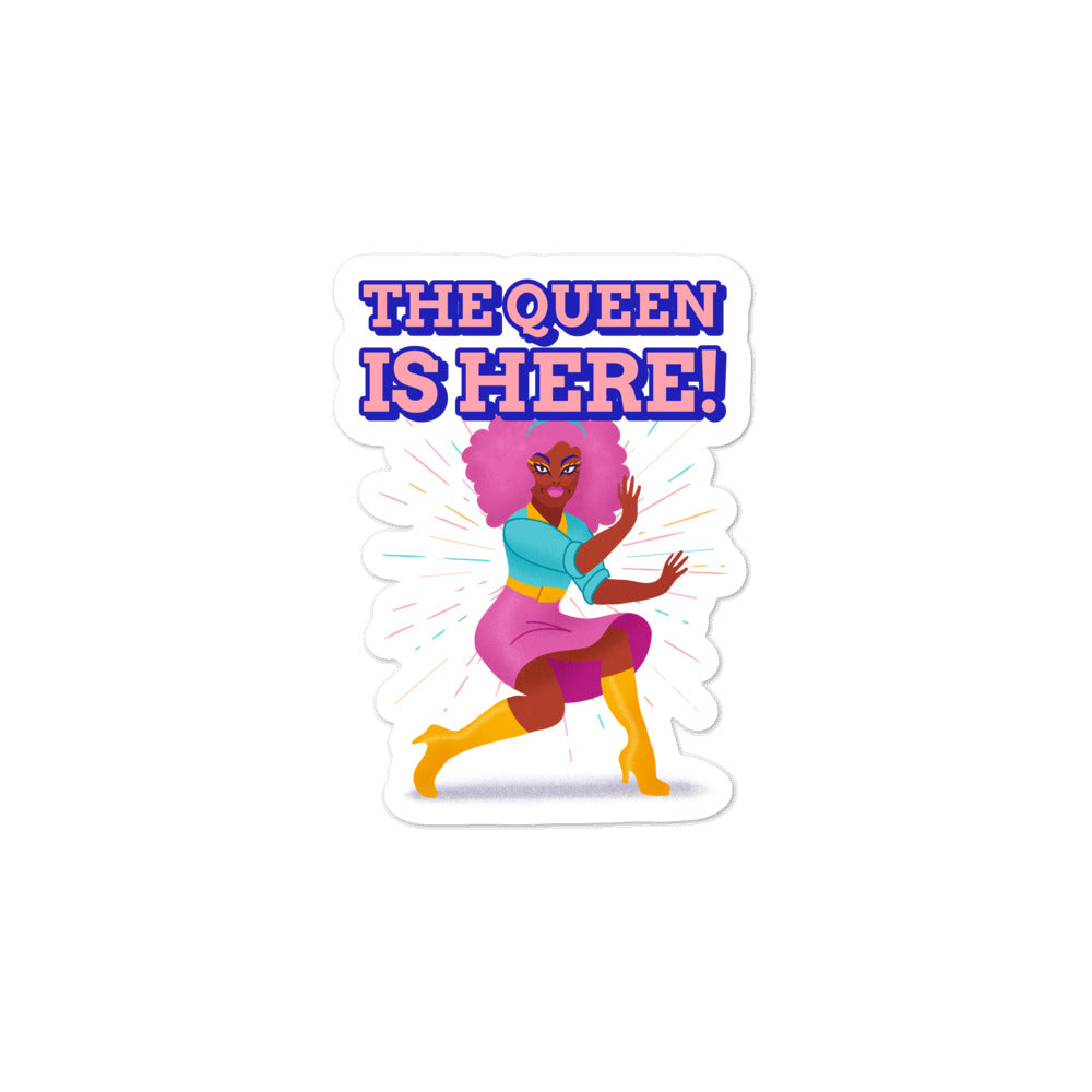 The Queen Is Here Bubble-Free Stickers