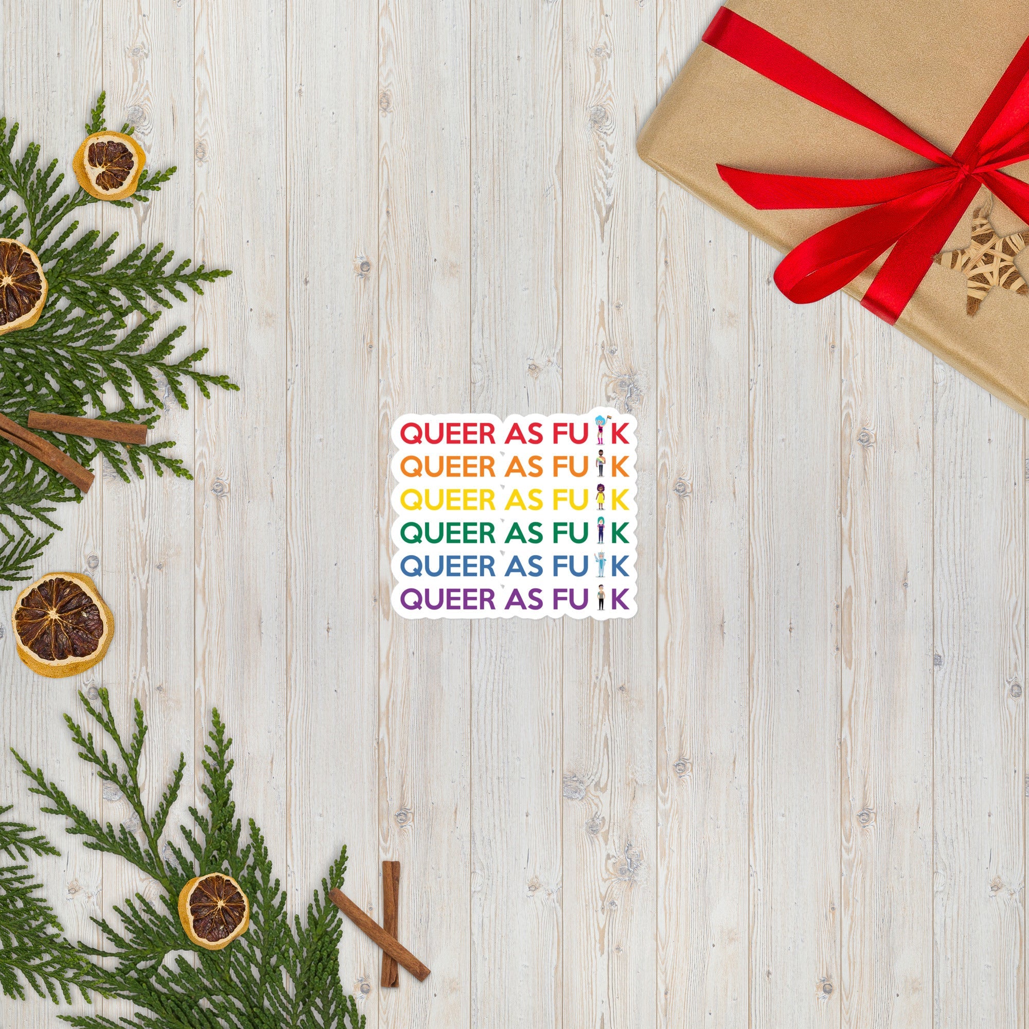 Queer As Fu#k Bubble-Free Stickers