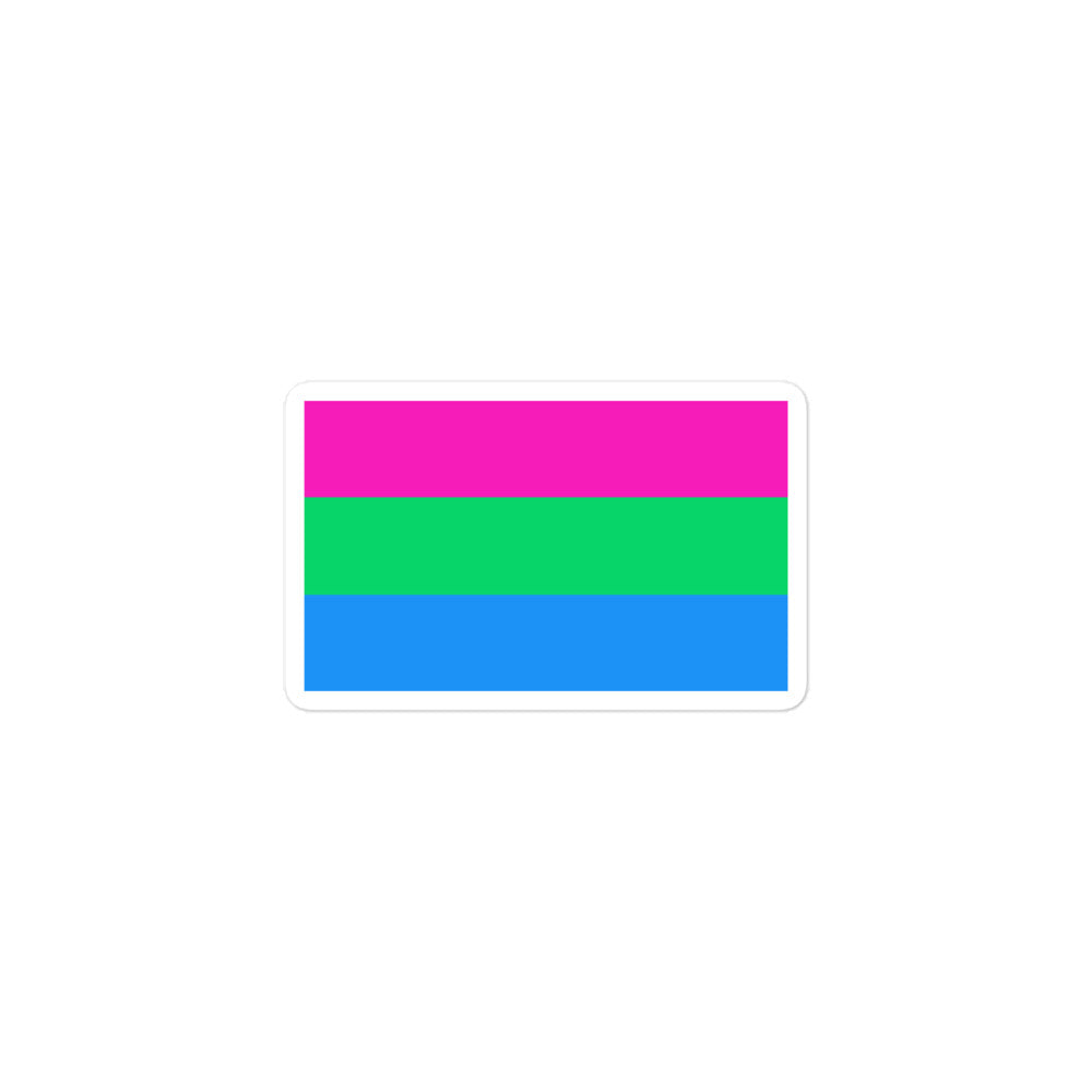 Polysexual Flag Bubble-Free Stickers