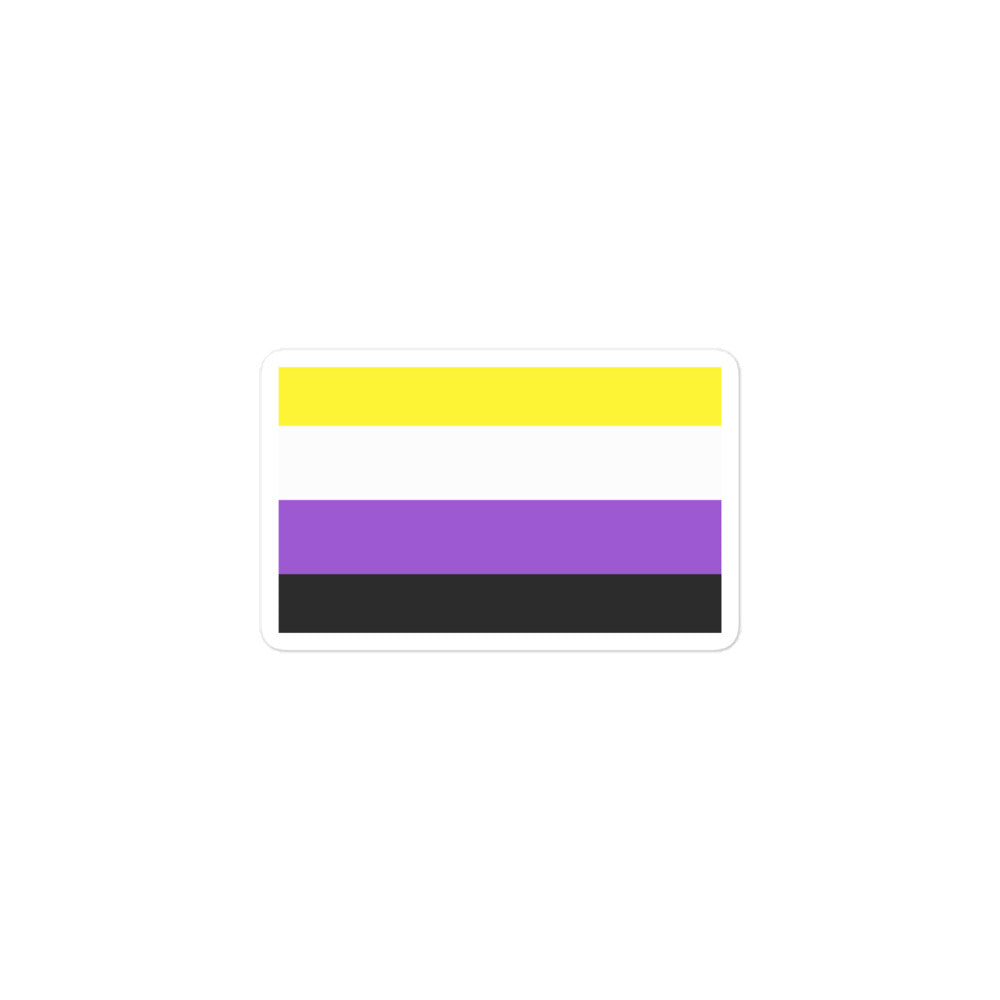 Non-Binary Flag Bubble-Free Stickers