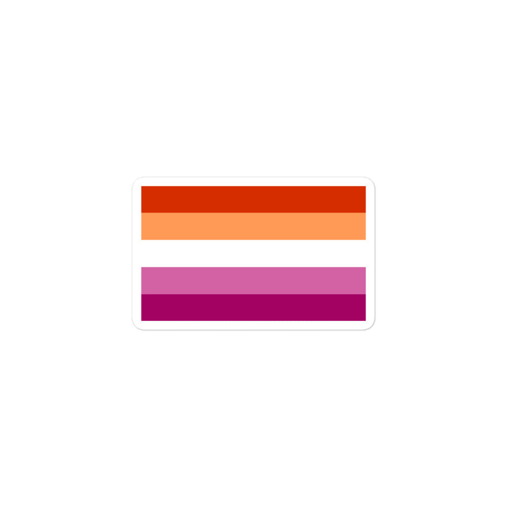 Lesbian Flag Bubble-Free Stickers