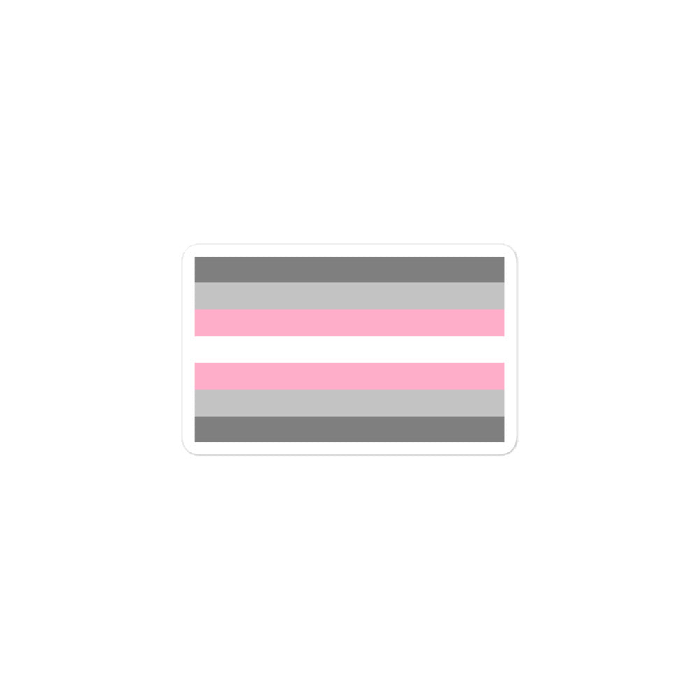 Demigirl Flag Bubble-Free Stickers