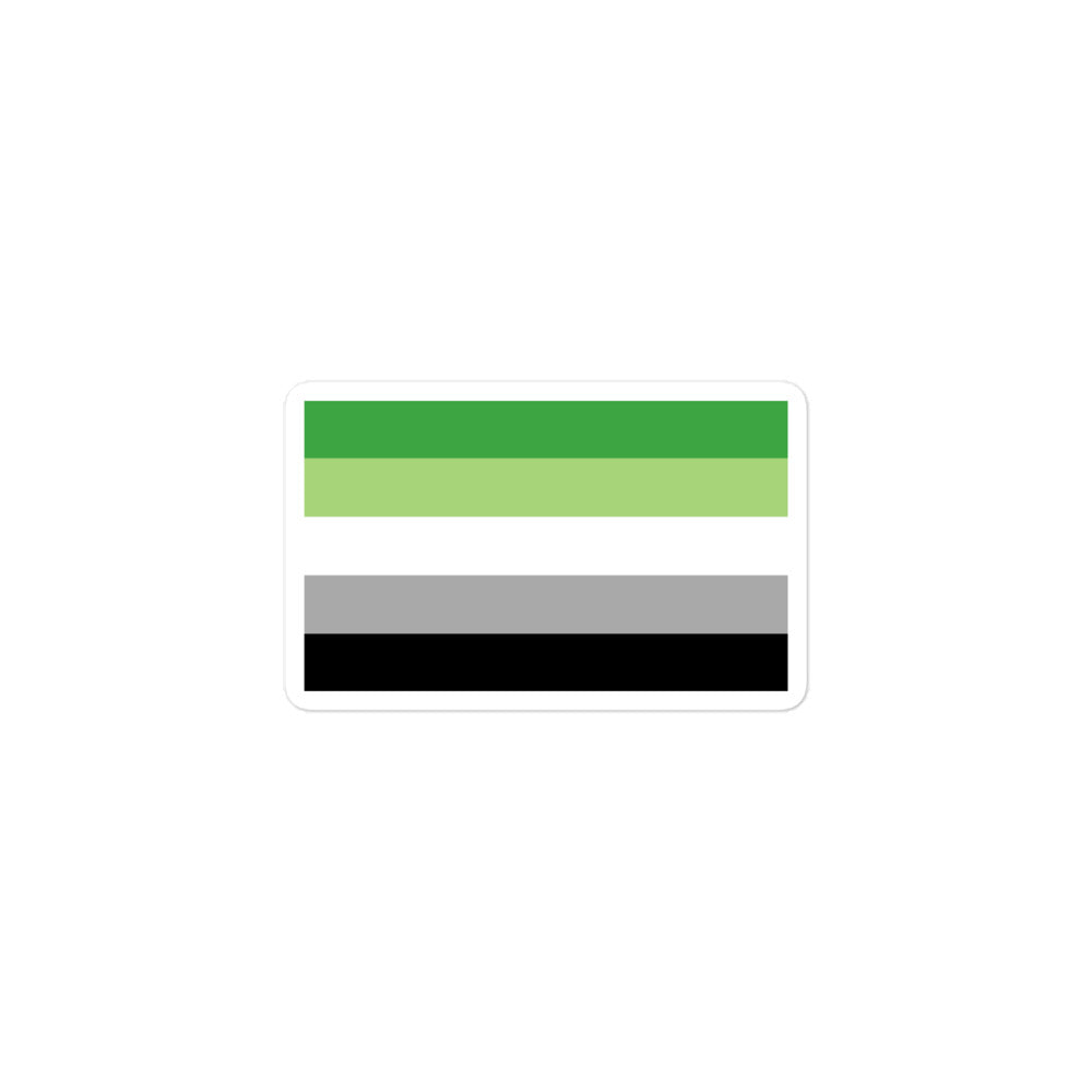 Aromantic Flag Bubble-Free Stickers