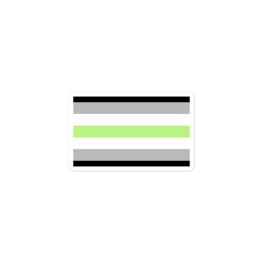 Agender Flag Bubble-Free Stickers