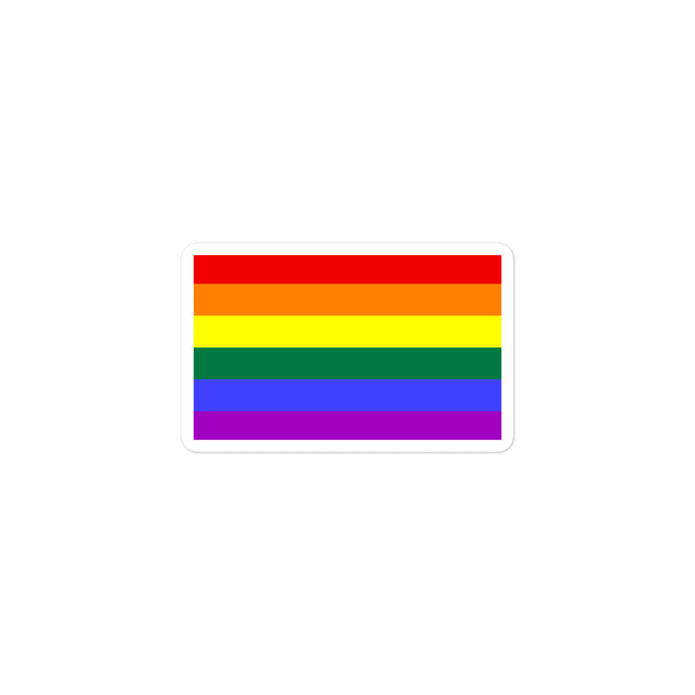 Gay Pride Flag Bubble-Free Stickers