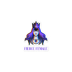 Fierce Female Bubble-Free Stickers