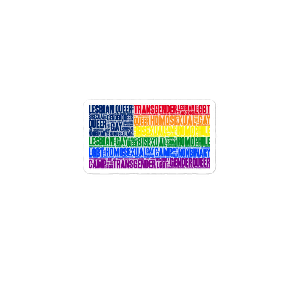 Gay USA Bubble-Free Stickers