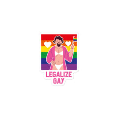 Legalize Gay Bubble-Free Stickers