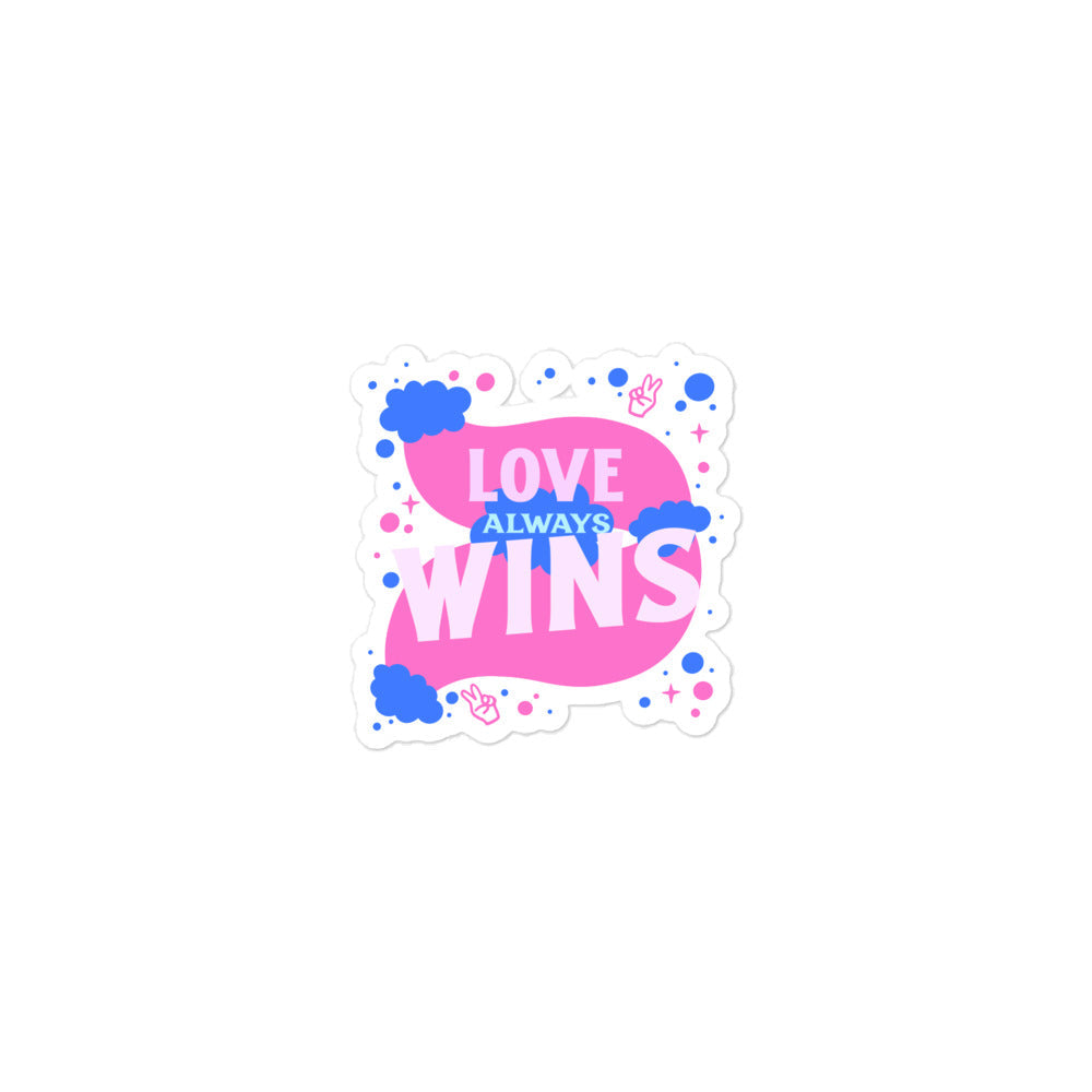 Love Always Wins Bubble-Free Stickers