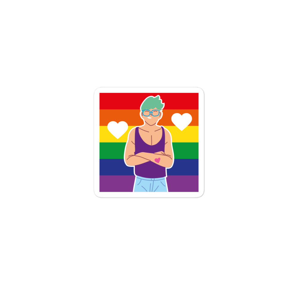 Queer Love Bubble-Free Stickers