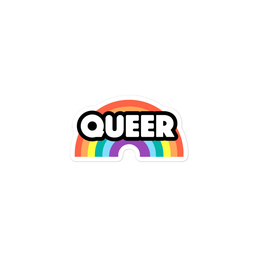Queer Rainbow Bubble-Free Stickers