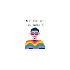 The Future Is Queer Bubble-Free Stickers