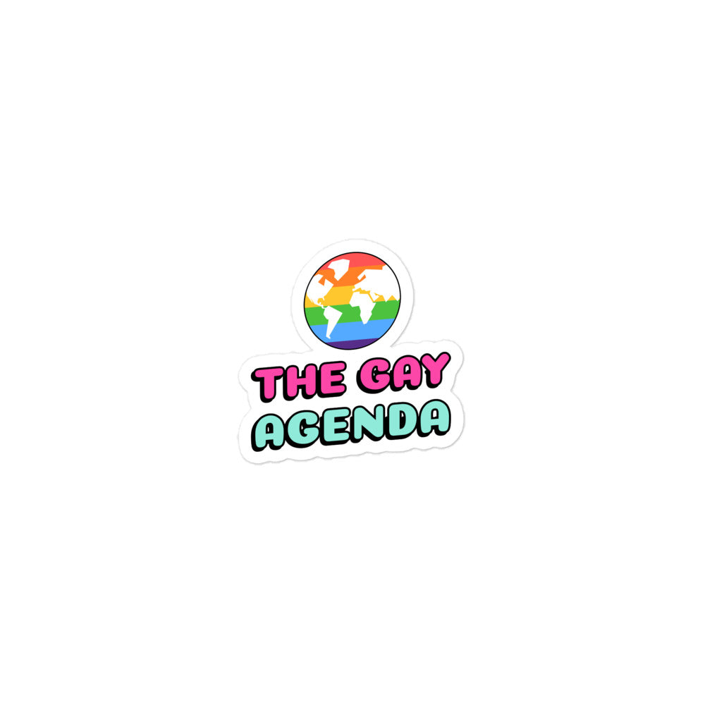 The Gay Agenda Bubble-Free Stickers