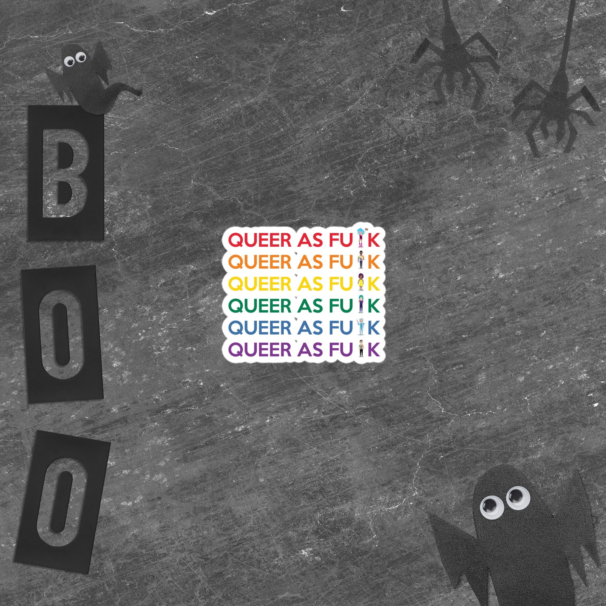 Queer As Fu#k Bubble-Free Stickers