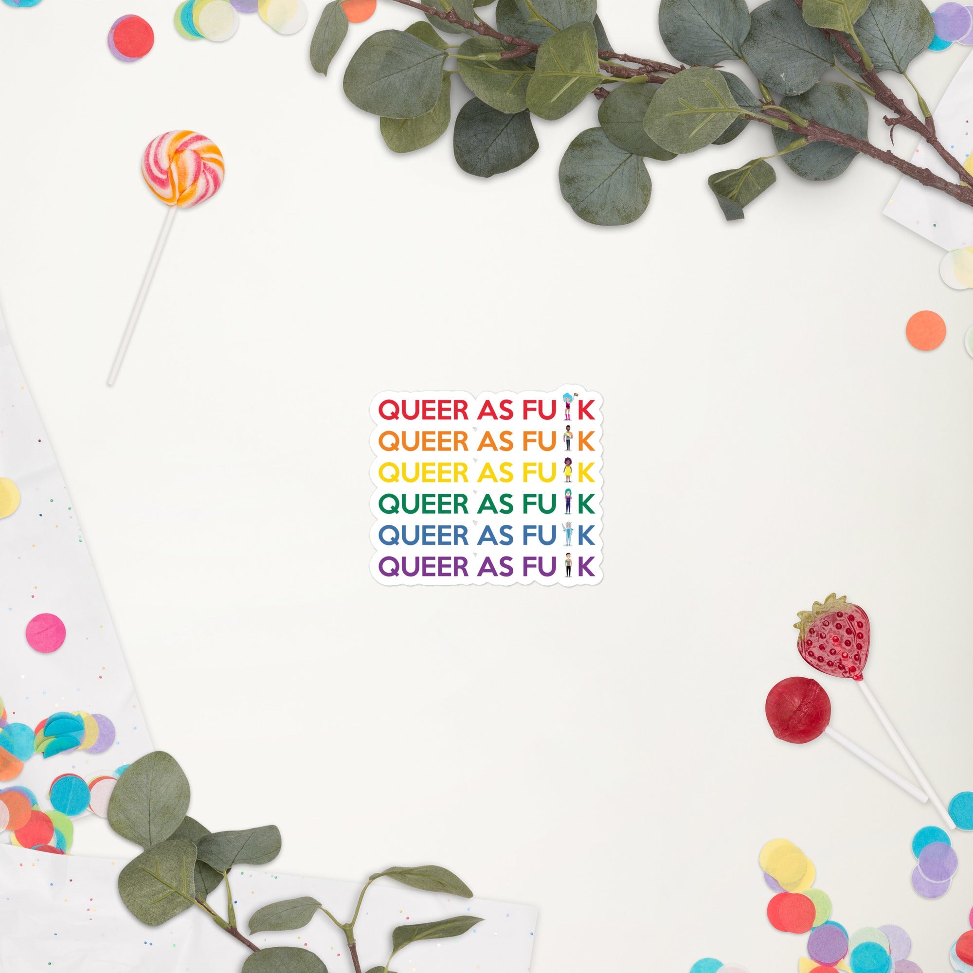 Queer As Fu#k Bubble-Free Stickers