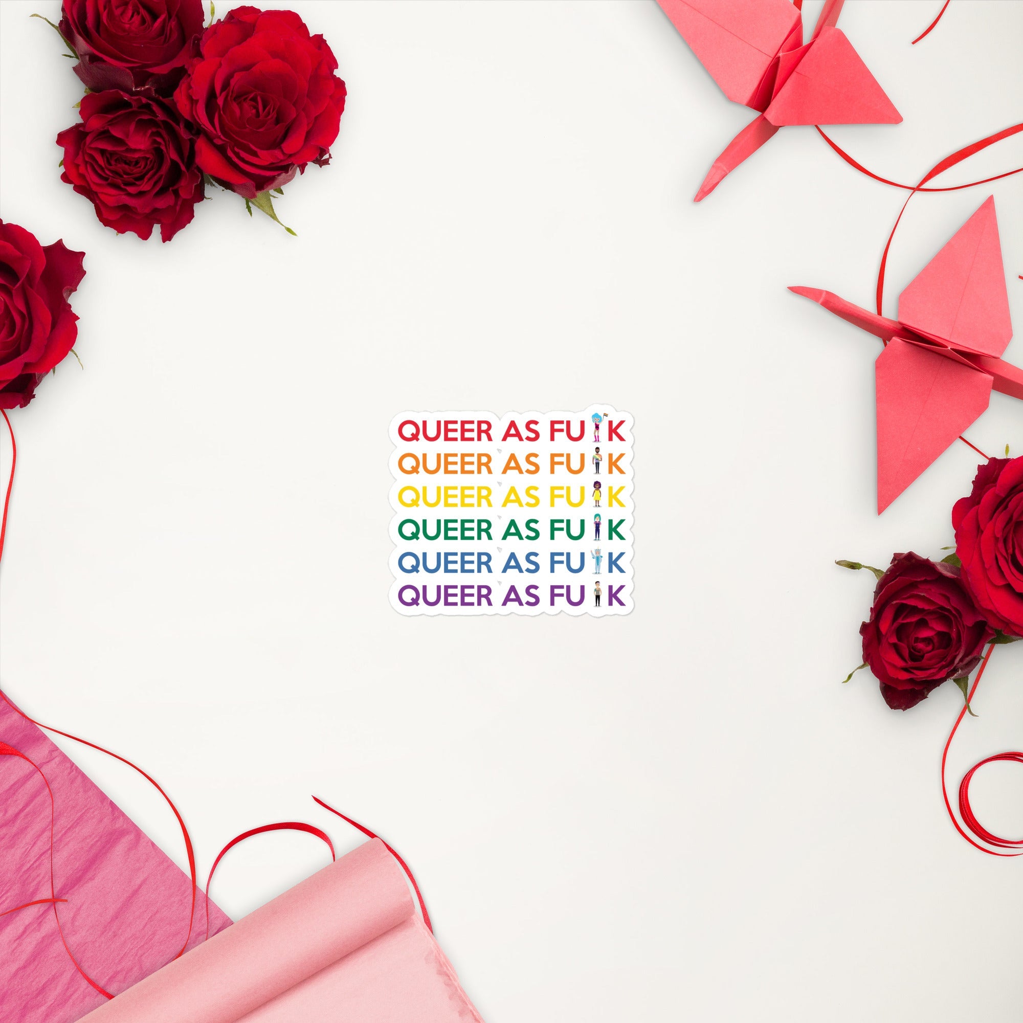 Queer As Fu#k Bubble-Free Stickers