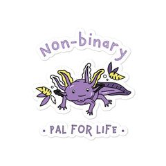 Non-Binary Pal For Life Bubble-Free Stickers