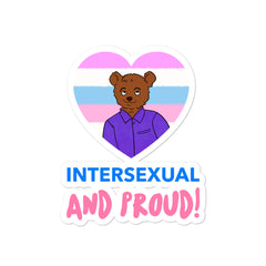 Intersexual And Proud Bubble-Free Stickers
