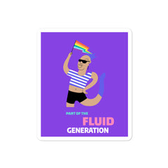 Part Of The Fluid Generation Bubble-Free Stickers
