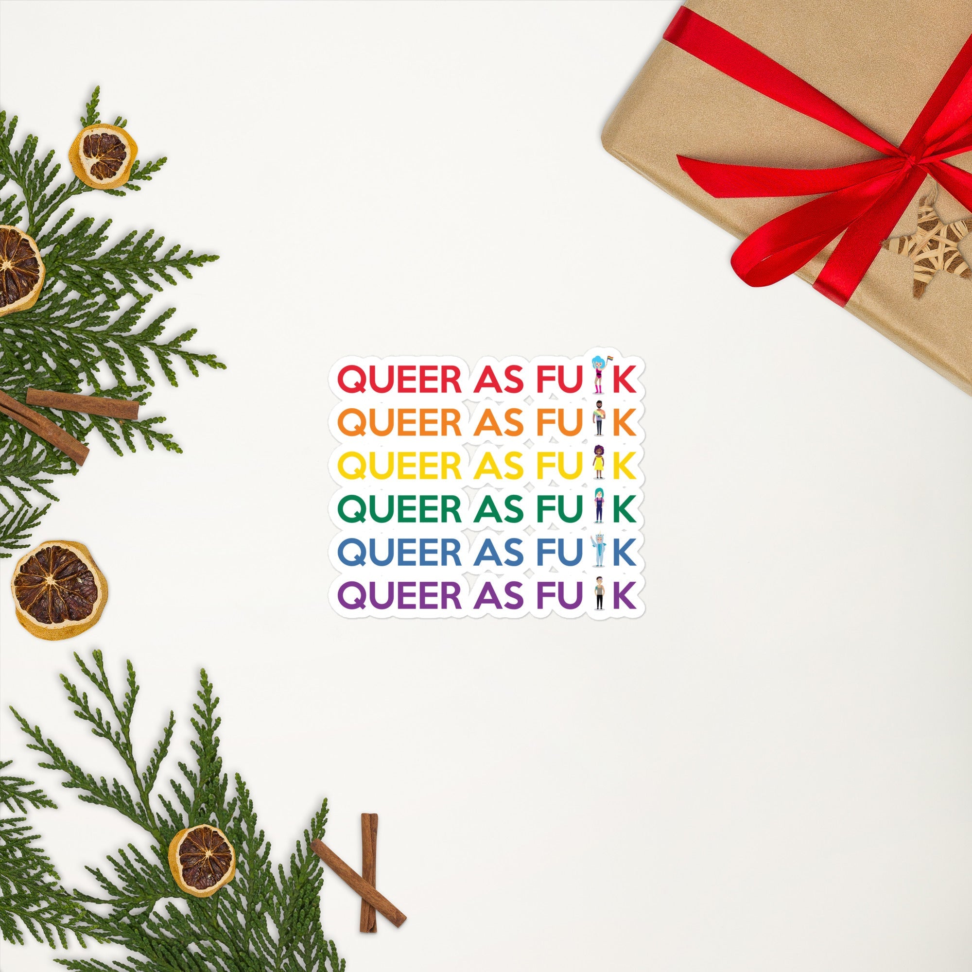 Queer As Fu#k Bubble-Free Stickers