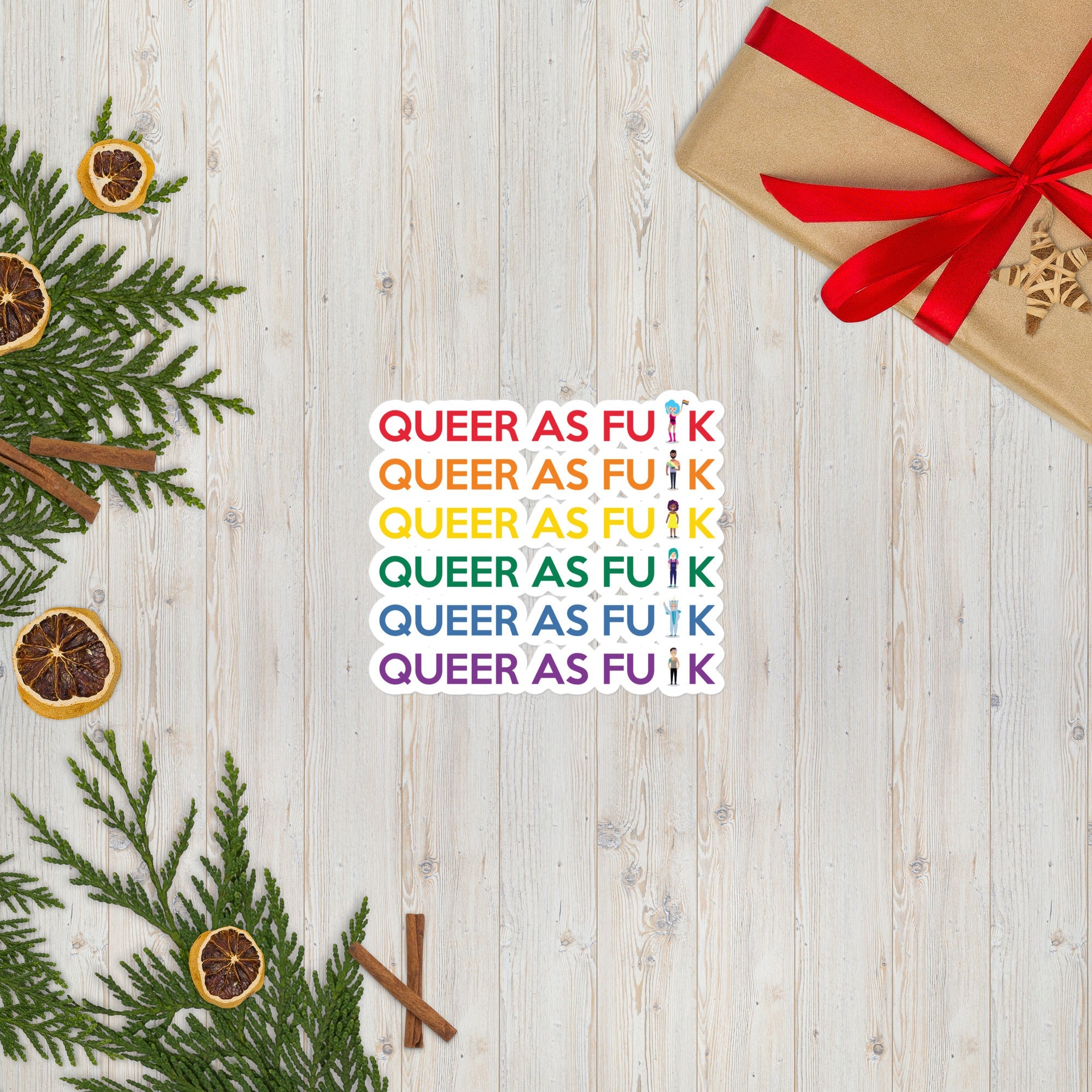 Queer As Fu#k Bubble-Free Stickers