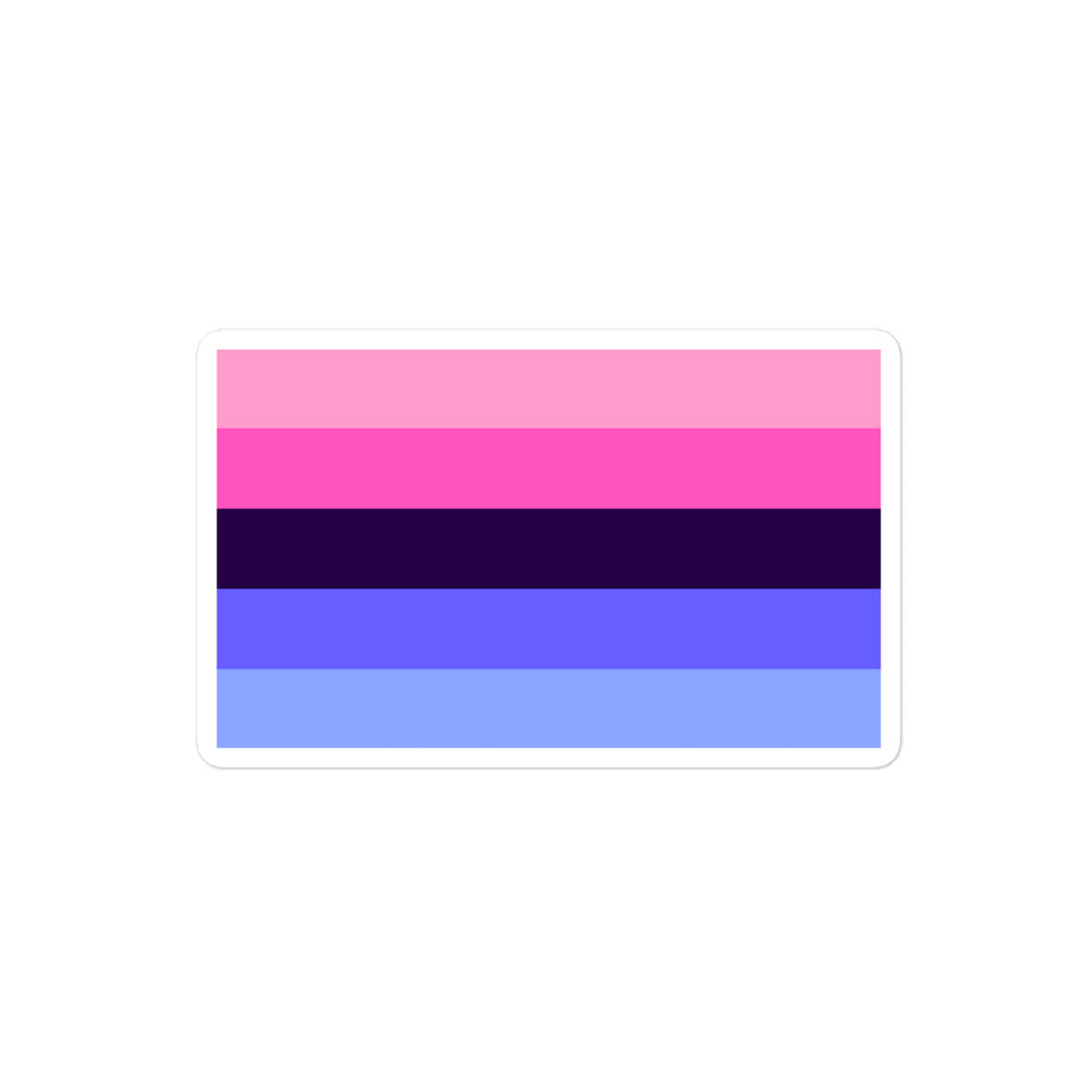 Omnisexual Flag Bubble-Free Stickers