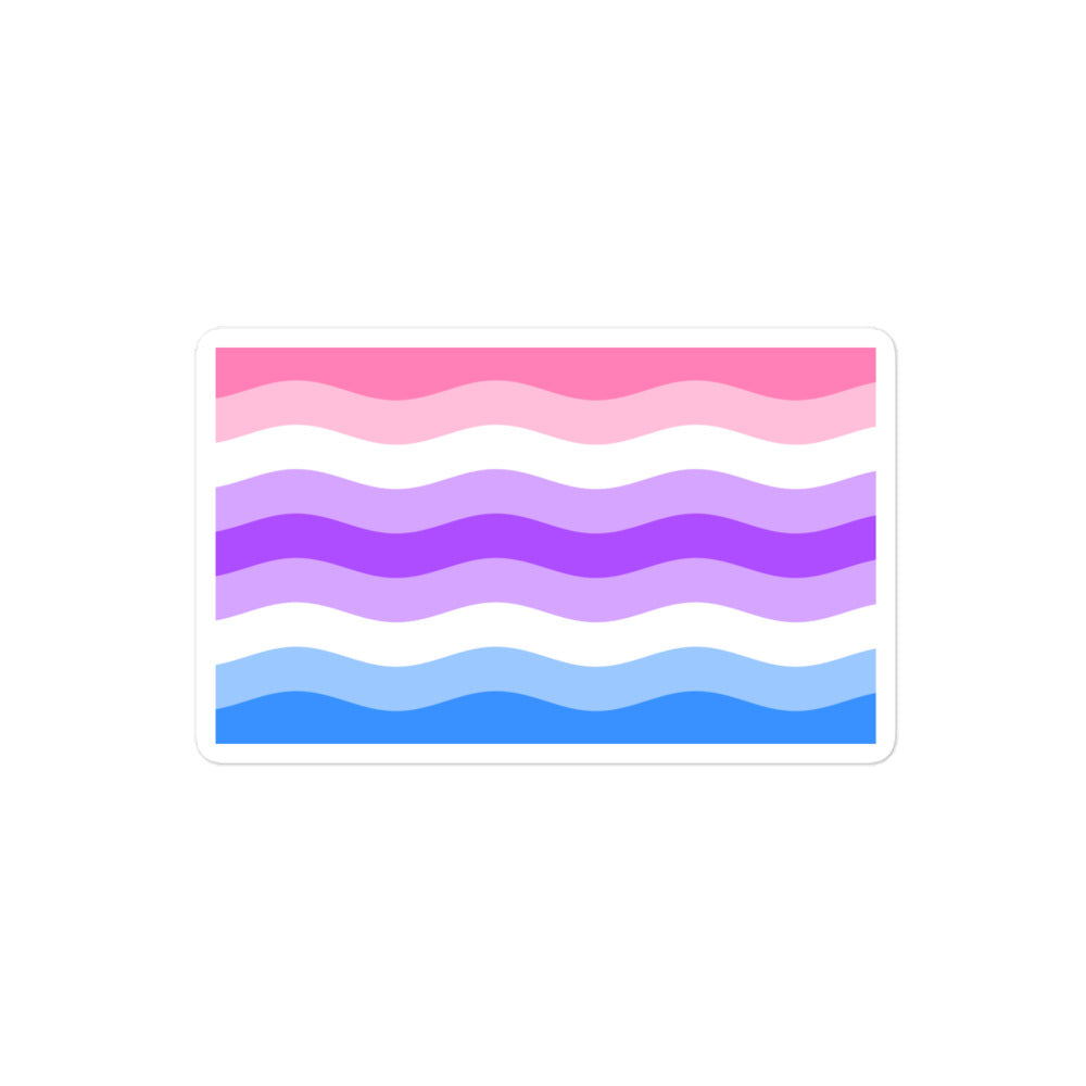 Alternative Genderfluid Bubble-Free Stickers