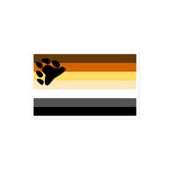 Gay Bear Pride Bubble-Free Stickers