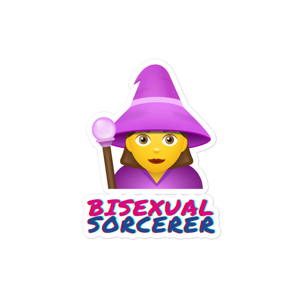 Bisexual Sorcerer Bubble-Free Stickers