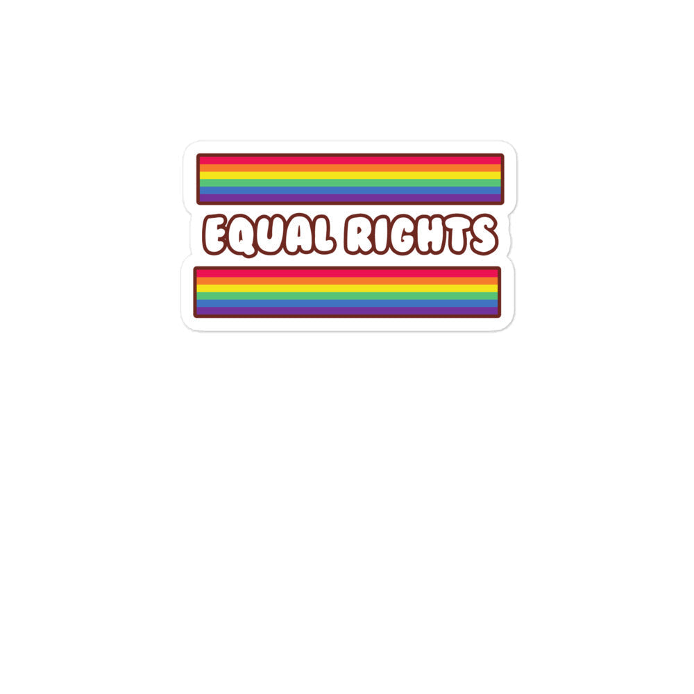 Equal Rights Bubble-Free Stickers