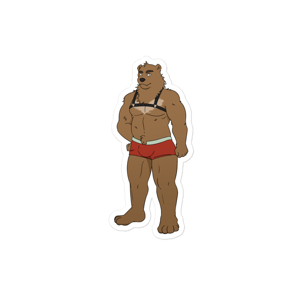Gay Bear Bubble-Free Stickers