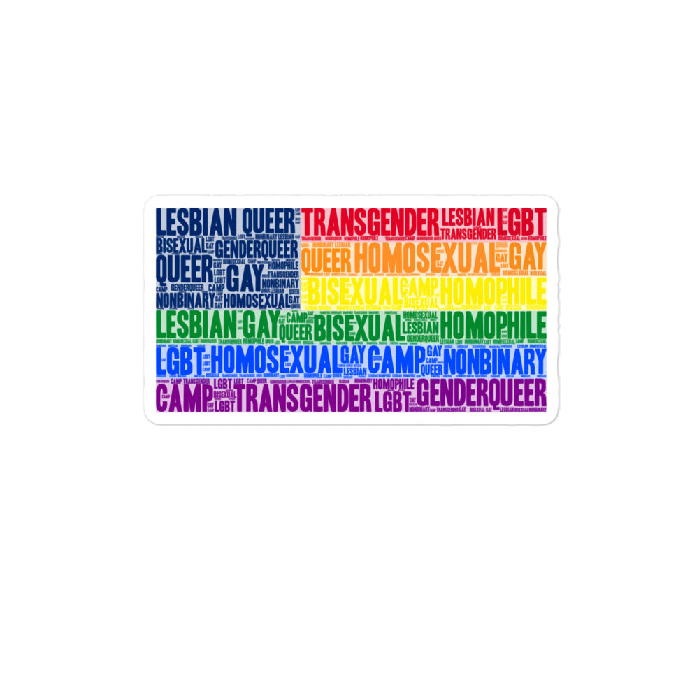 Gay USA Bubble-Free Stickers