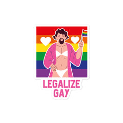 Legalize Gay Bubble-Free Stickers