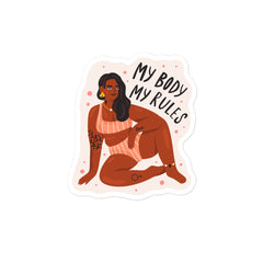 My Body My Rules Bubble-Free Stickers