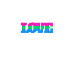 Polysexual Love Bubble-Free Stickers