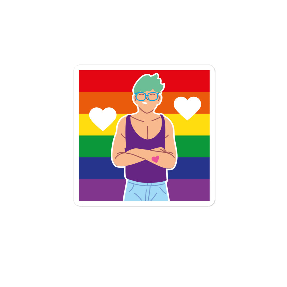 Queer Love Bubble-Free Stickers