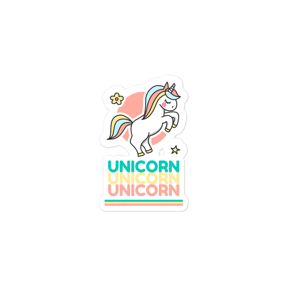 Unicorn Unicorn Unicorn Bubble-Free Stickers